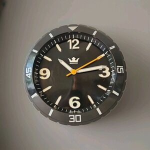 SEMPRE Black White Silver Wall Mount  11 INCH Quartz Clock Made In Germany